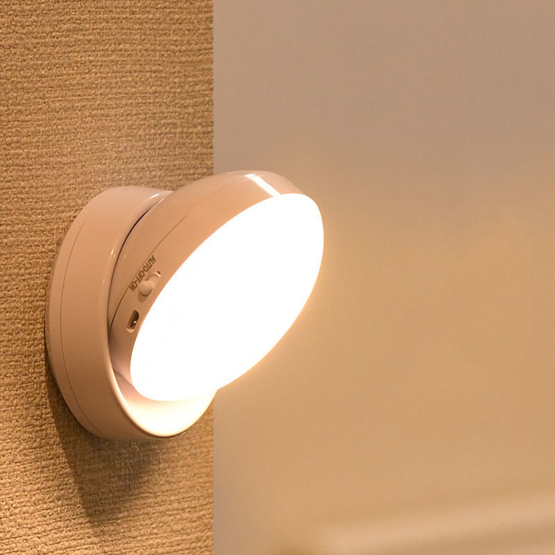 Đèn LED, đèn cảm ứng cơ thể người có thể sạc lại, đèn ngủ tiết kiệm năng lượng, điều khiển bằng giọng nói