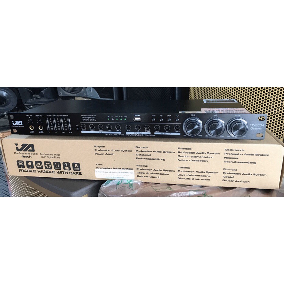 Vang cơ chống hú JA 555 chính hãng Bluetooth + Optical cao cấp