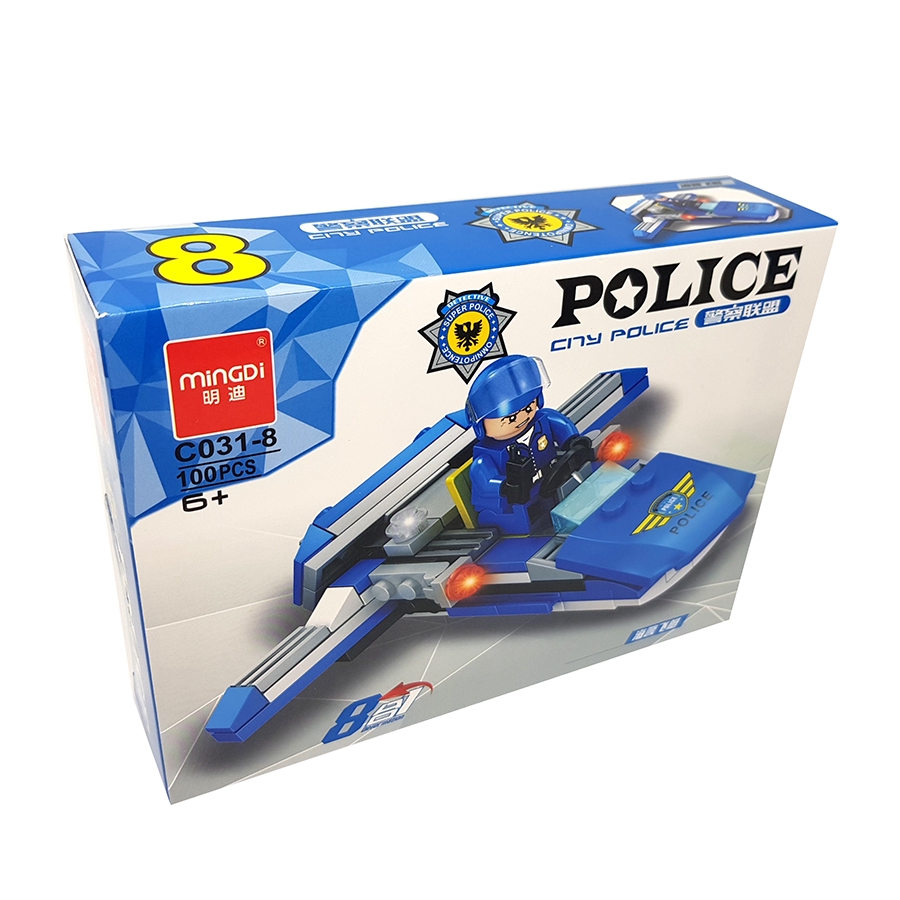 Bộ đồ chơi lắp ghép lego xếp hình xe cảnh sát 8 trong 1 (762 miếng ghép)