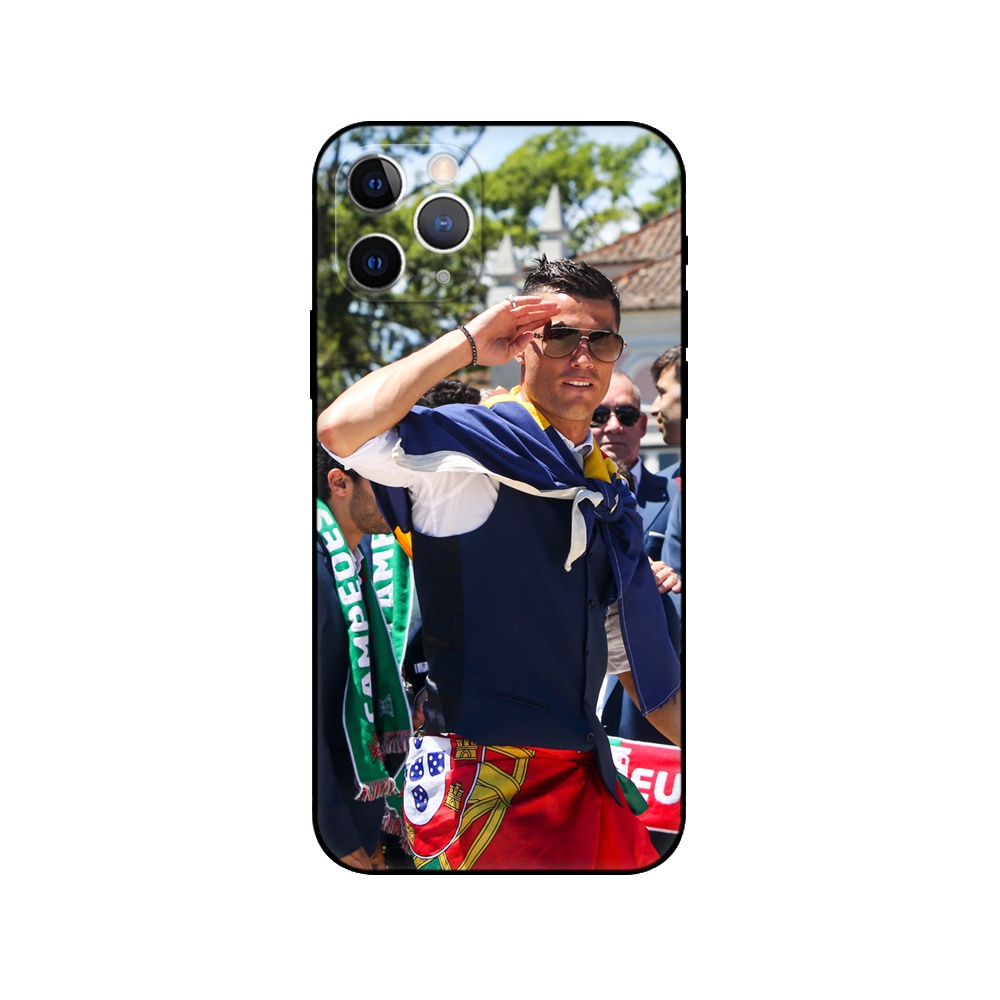 Ốp Điện Thoại Silicon Tpu Mềm Đen Hình Cristiano-Ronaldo-CR7 Cho Apple Iphone 5s 5 S SE 2020 2016 6s 6 S 7 8 Plus