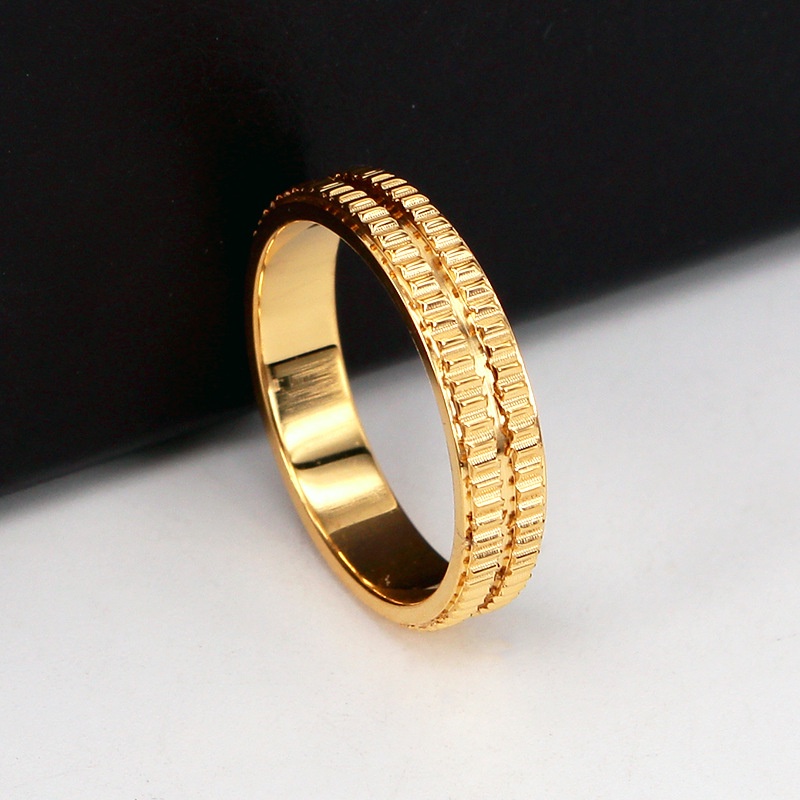 [FreeShip] Nhẫn nữ Titan bánh răng J10-401 - CAM KẾT KHÔNG BAY MÀU