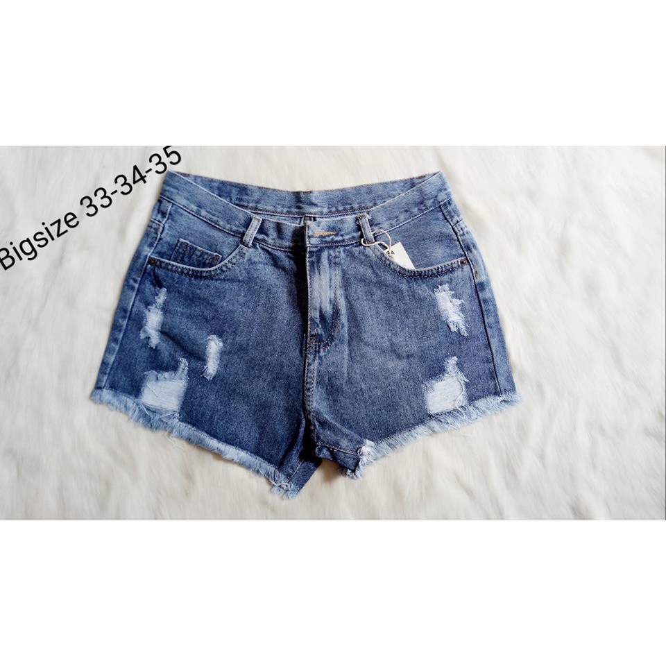 Quần Short Jean Nữ Mẫu Rách BigSize | BigBuy360 - bigbuy360.vn