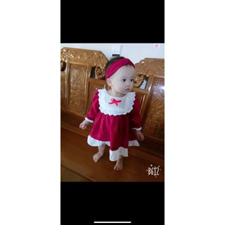 Set đầm bé gái - Đỏ - Size S