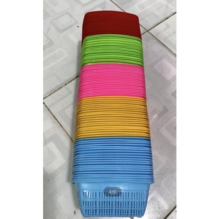 🌺 Set 10 RỔ VUÔNG, Cở TRUNG (Miệng Rộng: 18* 6,5cm)