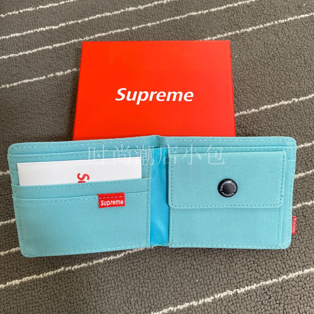 Ví Ngắn Cầm Tay Thêu Chữ Supreme Thời Trang Trẻ Trung