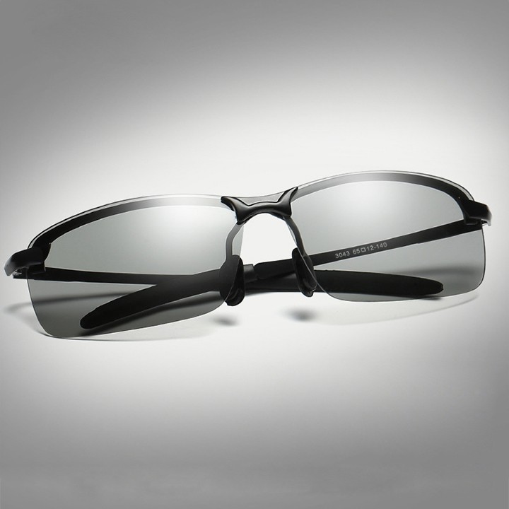 Kính đổi màu đi ngày và đêm A3043 gọng Nhôm Magiê nhẹ,mắt kính polarized phân cực
