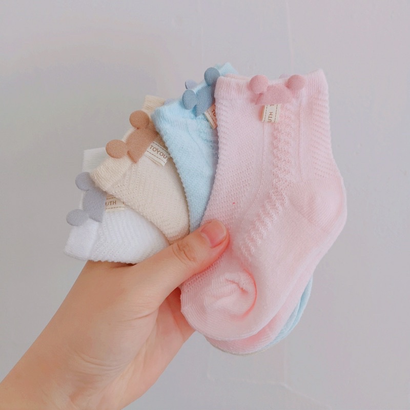 Tất lưới điều hoà cho bé từ 0-12 tháng - LunaKids [Ảnh thật]