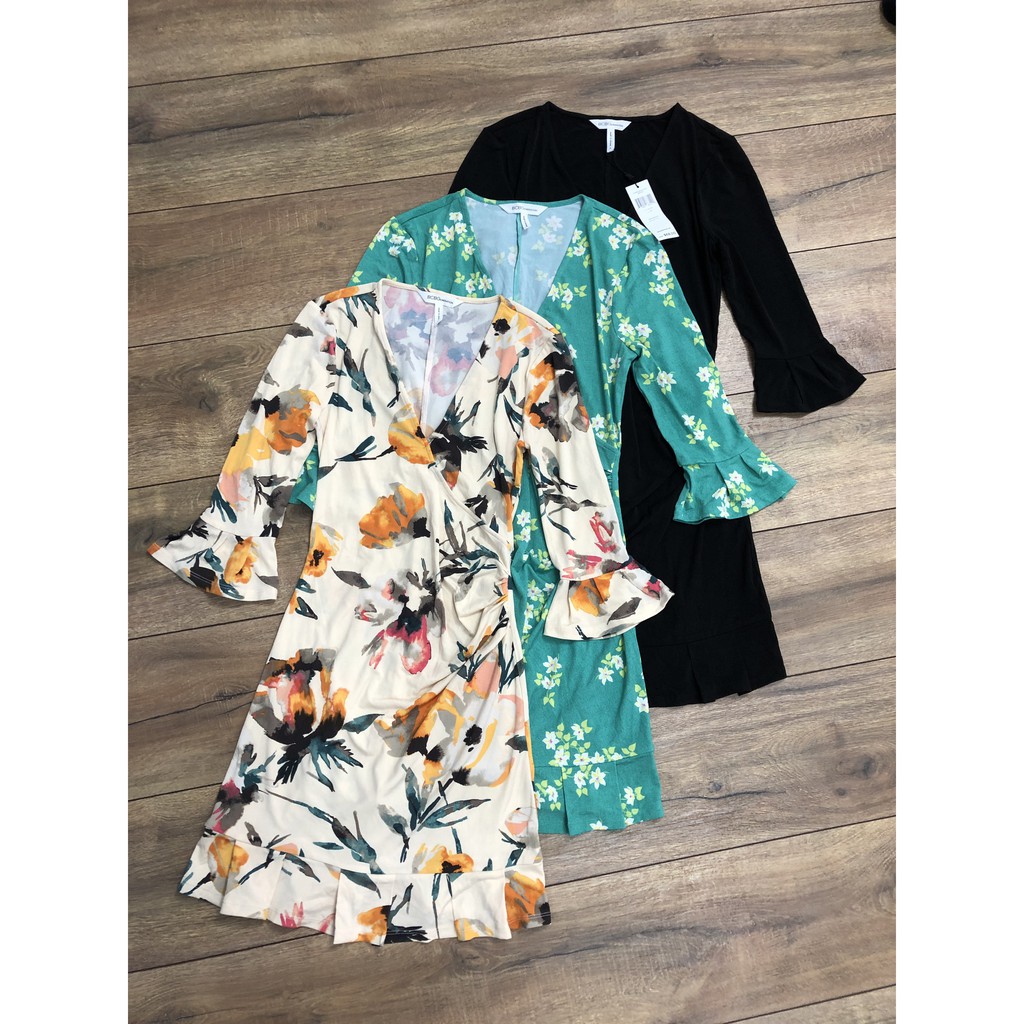 Đầm thun BCBG đuôi cá cổ wrap | BigBuy360 - bigbuy360.vn