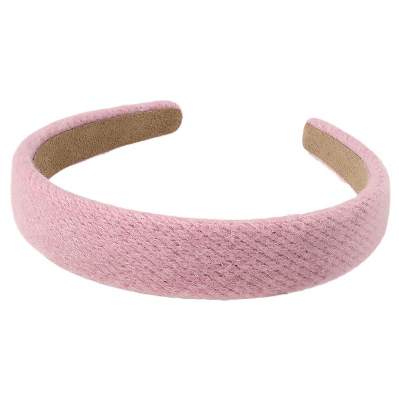 Băng Đô Cài Tóc Dệt Kim Vải Lông Màu Sắc Ngọt Ngào Vintage Cho Nữ