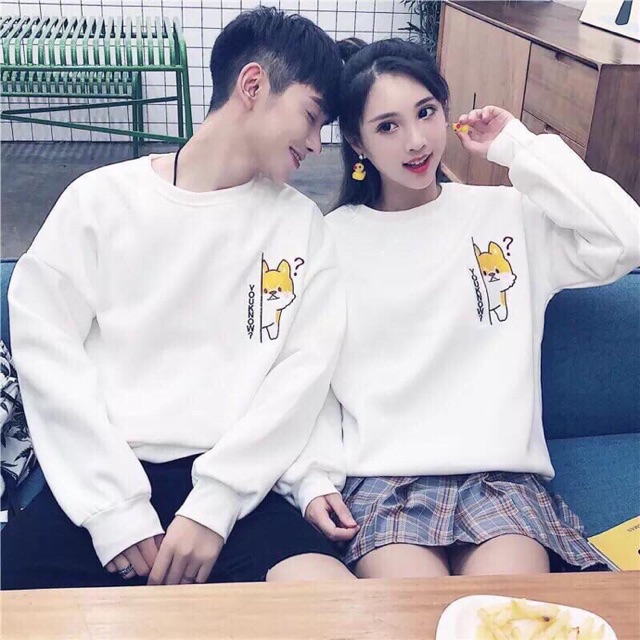 Áo đôi thu đông You K Now có ảnh thật từ shop