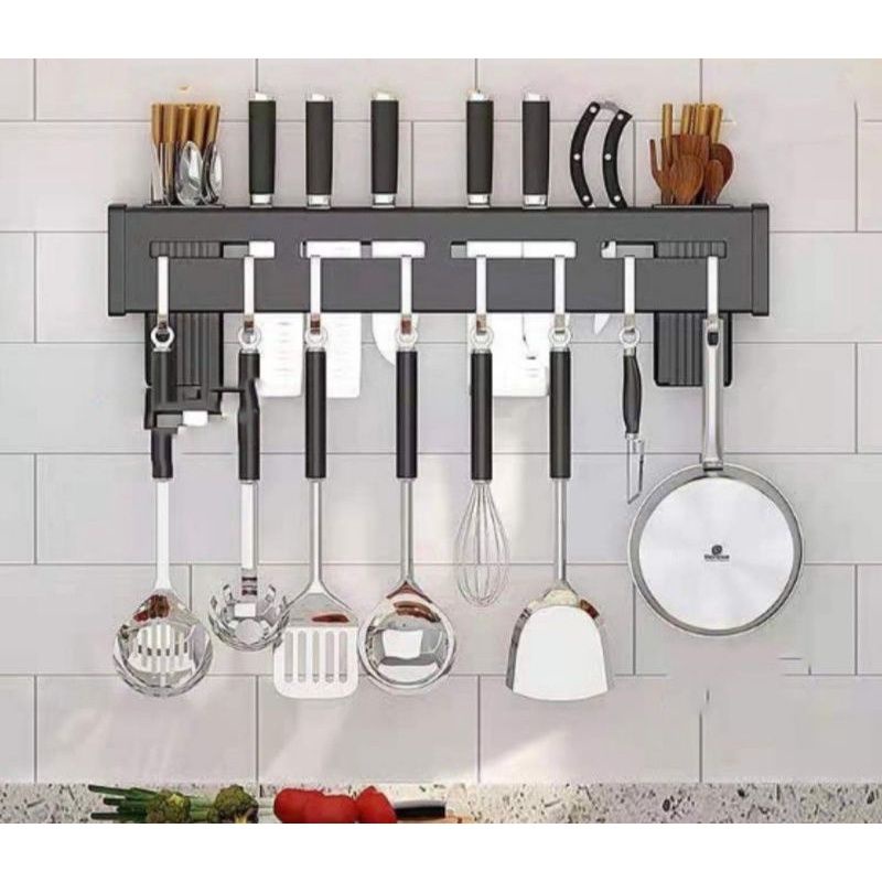KỆ ĐỂ DAO KÉO GIÁ TREO ĐỒ NHÀ BẾP JUMI HOUSE - KỆ DAO KÉO TREO TƯỜNG THÔNG MINH
