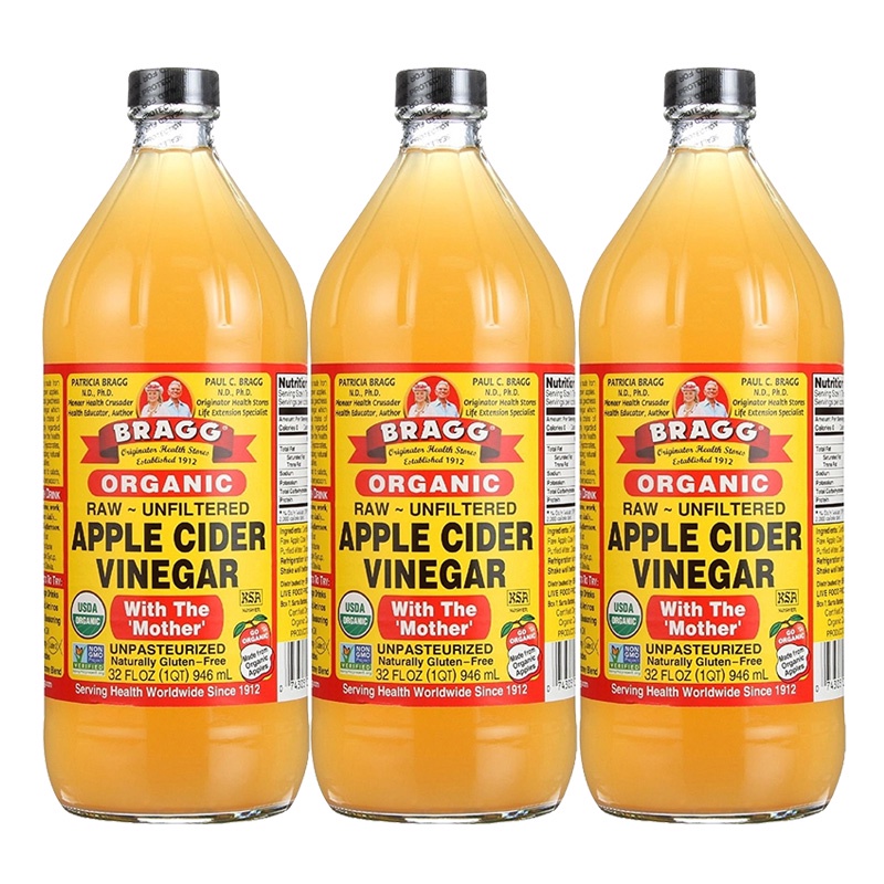 Giấm táo hữu cơ Bragg 946ml - Organic apple cider vinegar 946ml