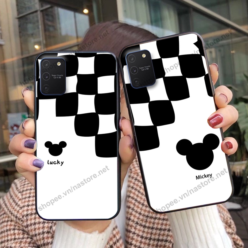 Ốp lưng Samsung S10 Lite / NOTE 10 LITE trái tim họa tiết caro, mikey họa tiết beabrick kaws cute