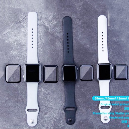 Miếng dán CƯỜNG LỰC APPLE WATCH DẺO 3D - BẢO VỆ FULL MÀN HÌNH CHO APPLEWATCH SIZE 38/40/42/44MM