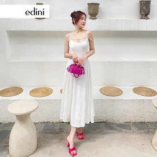 Đầm thun gân hai dây - edini - d1526