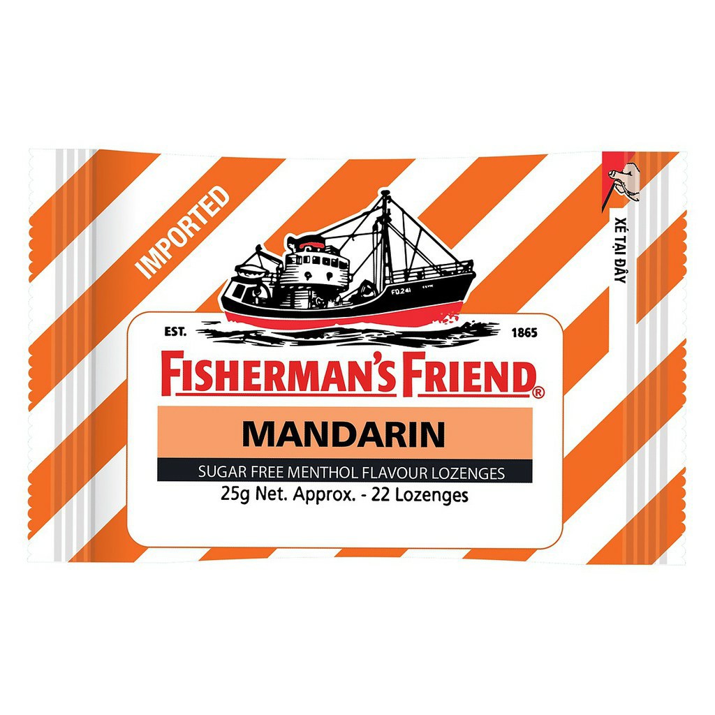 Kẹo cay con tàu FISHERMAN'S FRIEND 25gr