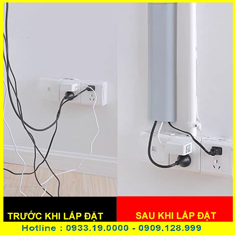 Nẹp Dây Điện Dán Tường Cố Định Dây Điện , Mạng Lan Cao Cấp Tiện Dụng Và Gọn Gàng Phòng Làm Việc Và Nhà Cửa K102