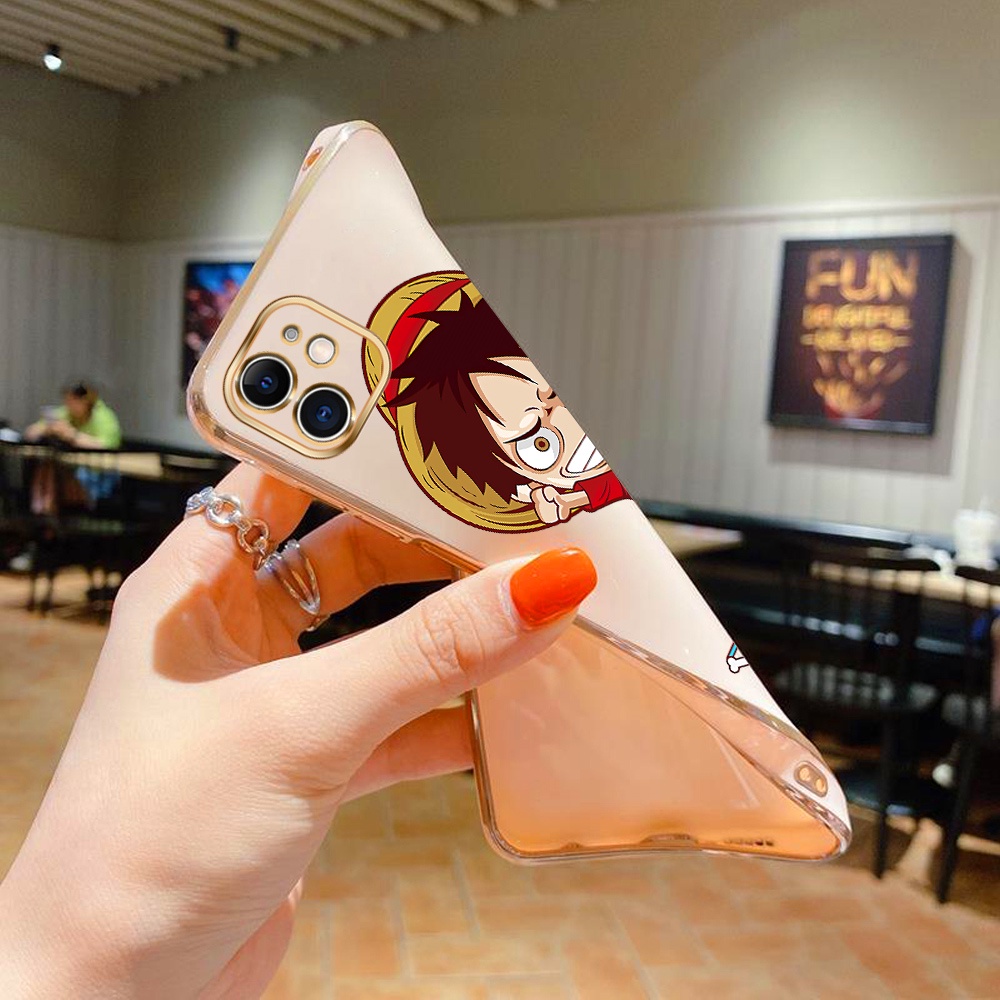 Ốp Điện Thoại Viền Vuông Mềm Họa Tiết Hoạt Hình Luffy Cho Xiaomi Redmi Note 11 Pro 4G/5G 11S Note 11T 5G