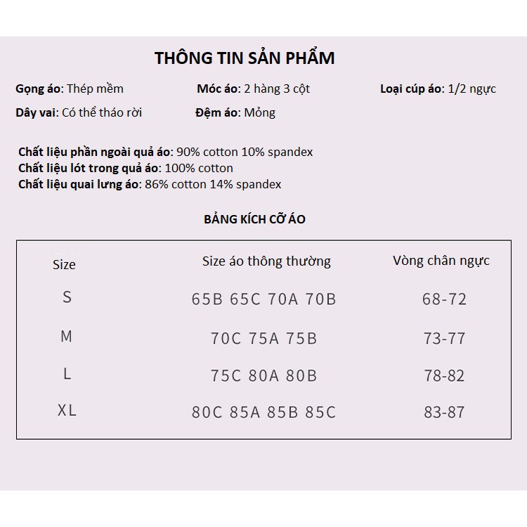 Áo Lót Quây Ren Đệm Mỏng Có Gọng Quyến Rũ B474 | BigBuy360 - bigbuy360.vn