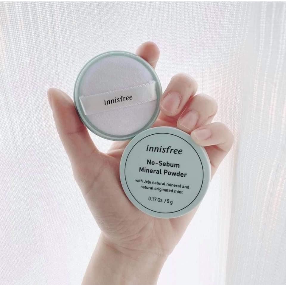Phấn Phủ Kiềm Dầu Dạng Bột Khoáng Innisfree No Sebum Mineral Powder 5g chính hãng