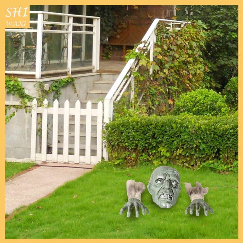 [In Stock]Horrible Lawn Zombie Decoration Garden Arms Ornament Realistic Spooky Statue