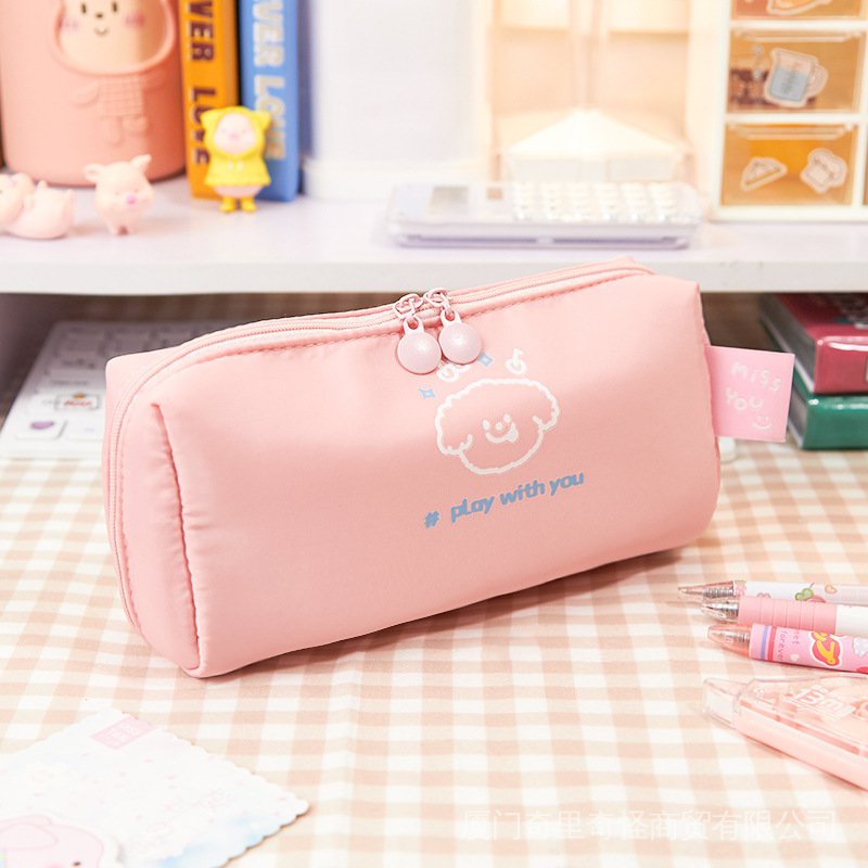 Túi Đựng Bút Có Nắp Hình Hộp Sữa Phô Mai Phong Cách Hàn Quốc Màu Sắc Tươi Tắn