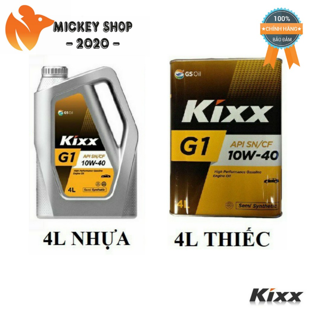 [ CAO CẤP ] Kixx G1 – Dầu động cơ xăng Kixx G1 API SN PLUS 5W30 - 10W40 - CHÍNH HÃNG