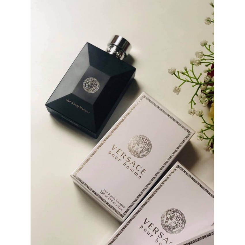 Sữa Tắm Gội Nam Hương Nước Hoa Versace Pour Homme Hair & Body Shampoo 250mL Cam Kết Chính Hãng Ý