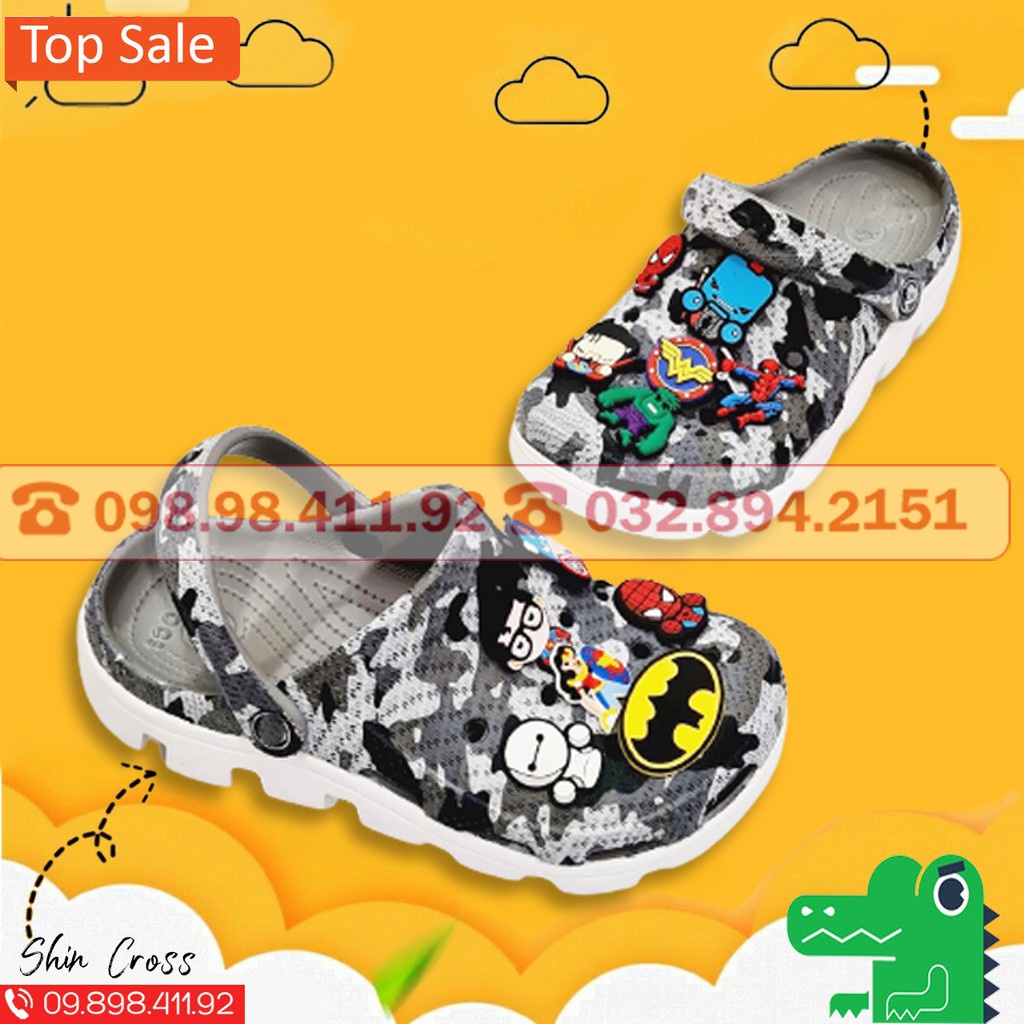 Giày dép Cross vảy sơn nhiều màu DEPCR78U1Z tặng thêm 12 jibitz cross