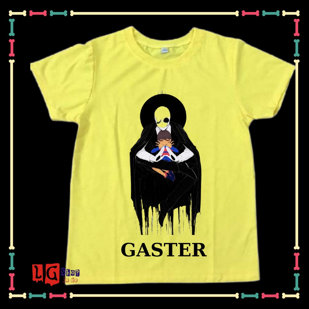 ÁO THUN IN HÌNH GASTER - BIỆT ĐỘI GANGSTER CHO BÉ TRAI ( TỪ 10KG ĐẾN 90KG)