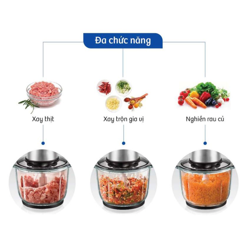 Máy xay thịt đa năng dung tích 2L - Bảo hành 6 Tháng toàn quốc