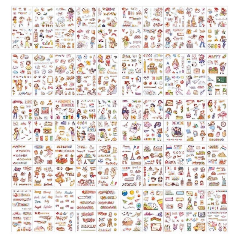 Hộp 100 tập sticker