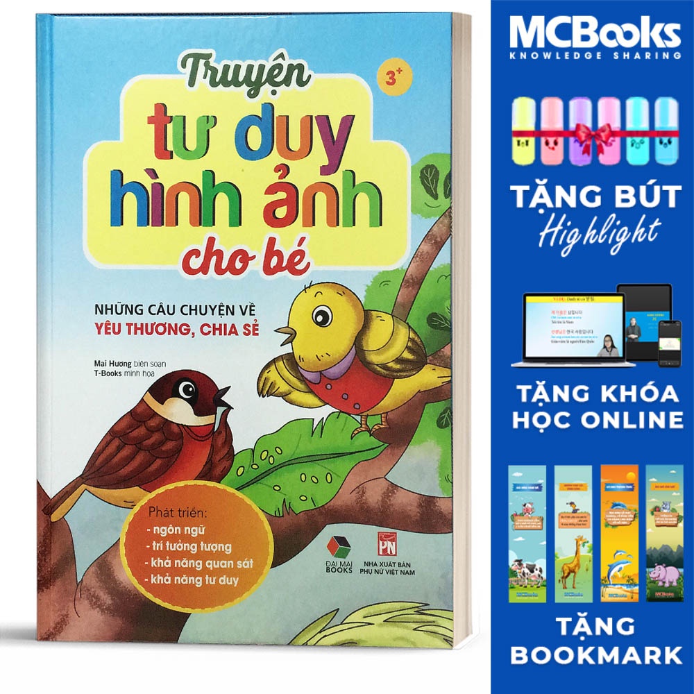 Sách - Truyện Tư Duy Hình Ảnh Cho Bé, Những Câu Chuyện Yêu Thương Chia Sẻ - MCBooks