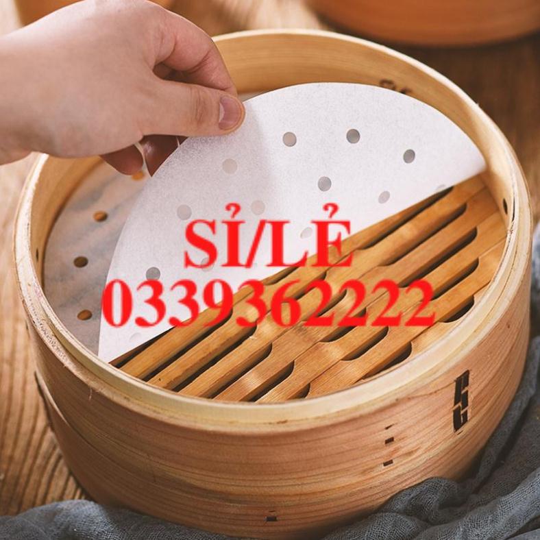 [ COCOLOVE ] [XẢ KHO GIÁ SỐC] SET 100 tờ giấy nến đục lỗ dùng cho nồi chiên không dầu đường kính 23cm (GN23)  HAIANHSHOP