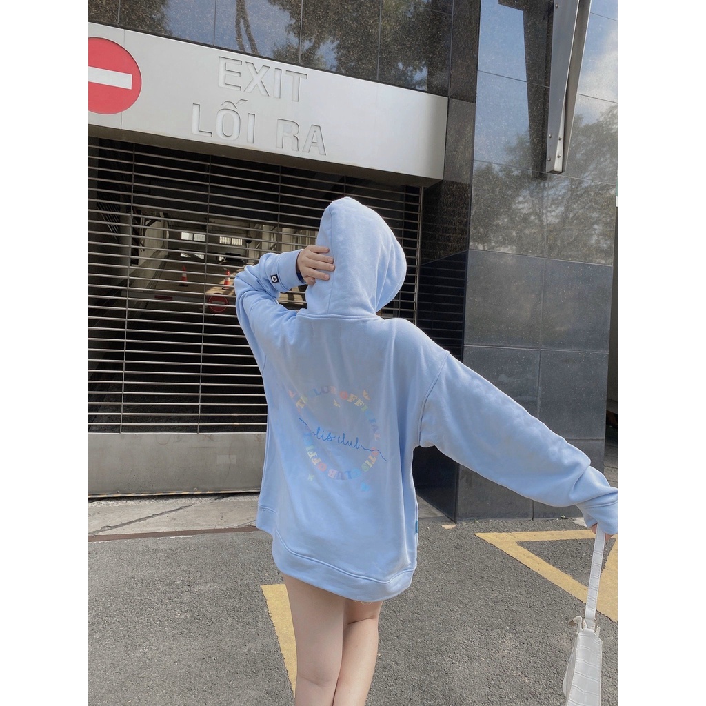 Áo khoác hoodie chui đầu local brand unisex Otis Club - Hoodie chui đầu pastel