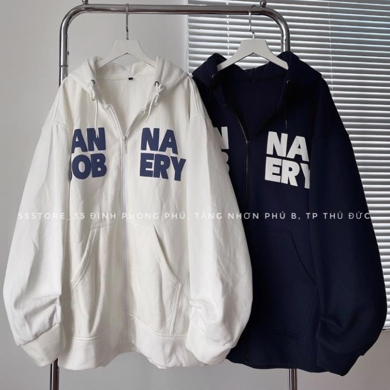 Áo Khoác Nỉ Bông Dày Dặn Annabob Form Rộng Unisex Nam Nữ(Hàng Sẵn)