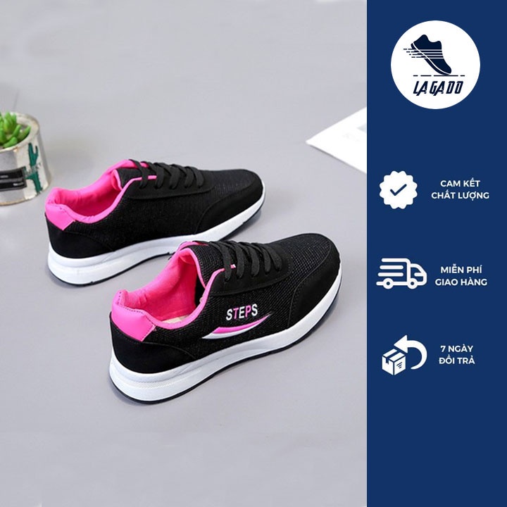 Giày thể thao nữ Steps - Giày Sneaker Nữ Steps Style Cổ Thấp Thể Thao Phối Màu