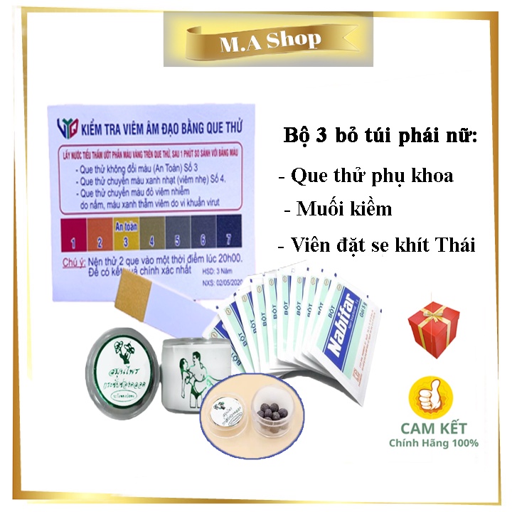 Que Thử Viêm Phụ Khoa Nhanh Nhạy Chính Xác - Que test viêm âm đạo (Combo 3 món)