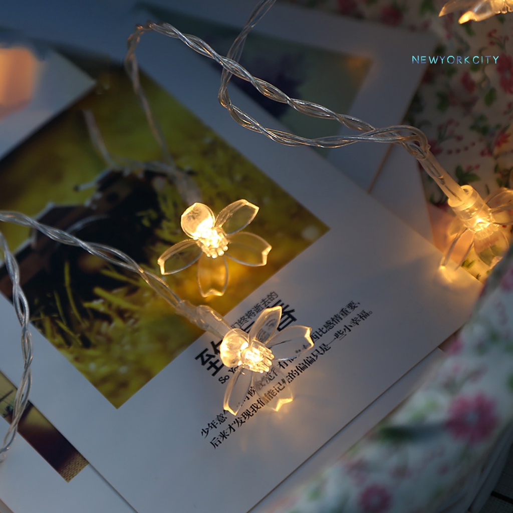 Dây Đèn LED Hình Hoa Anh Đào Nhiều Màu Trang Trí Giáng Sinh