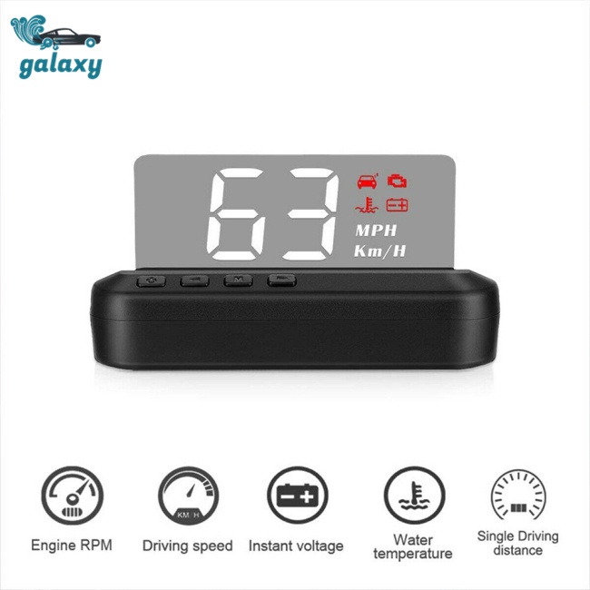 Galaxy Màn Hình Hiển Thị Tốc Độ HUD C100 OBD Hd Đa Năng Dành Cho Ô Tô