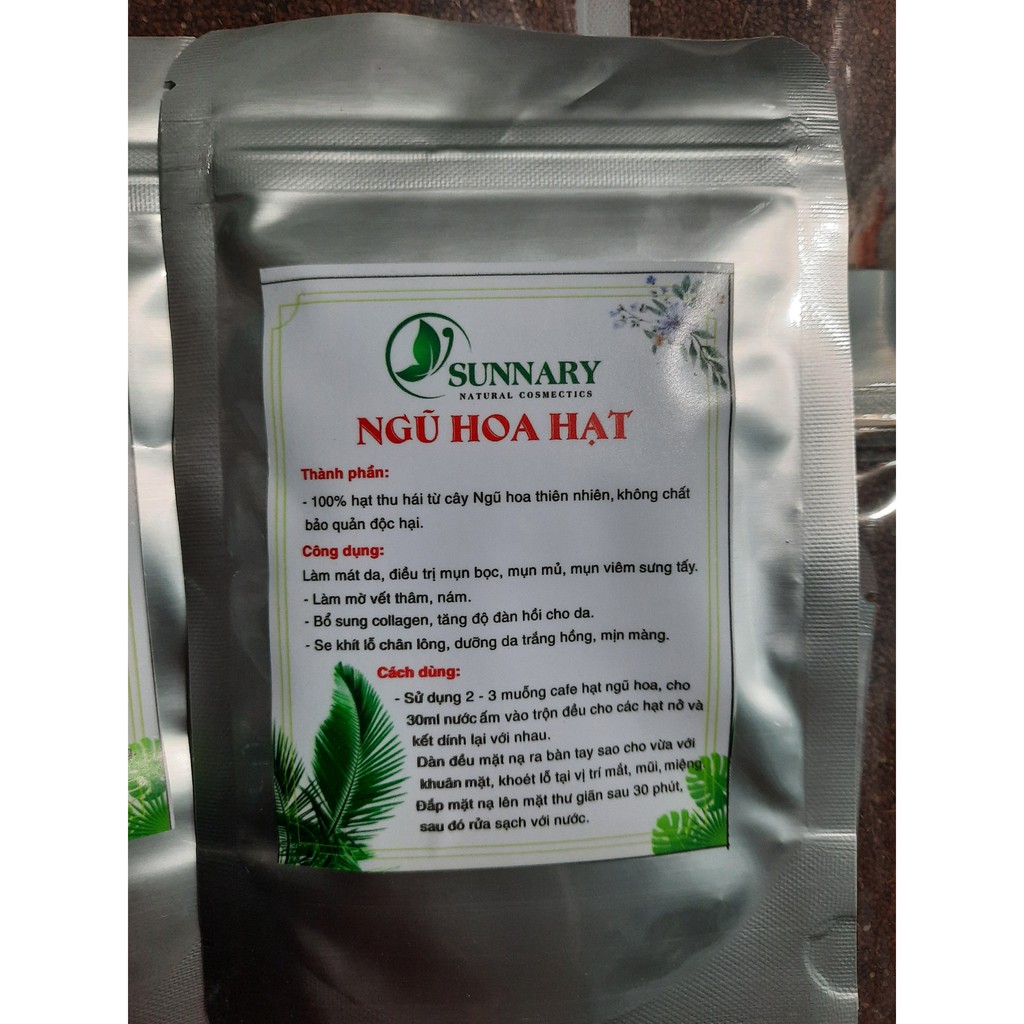 Hộp ngũ hoa hạt spa handmade 100gr