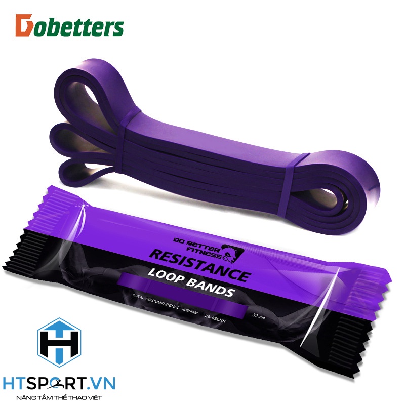 Dây Kháng Lực, Dây Cao Su Đàn Hồi Dobetter Trợ Lực Power Band Cao Cấp Tập Gym Thể Hình Tại Nhà