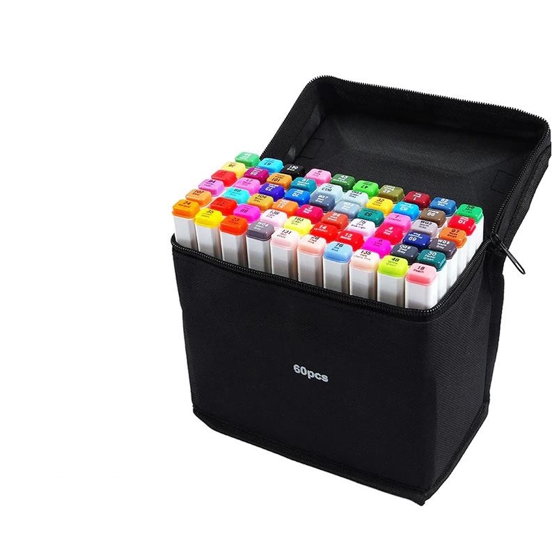 Bút màu Marker Touchliit 6 Túi Vải 30/60/80 họa cụ bút dạ màu vẽ học sinh