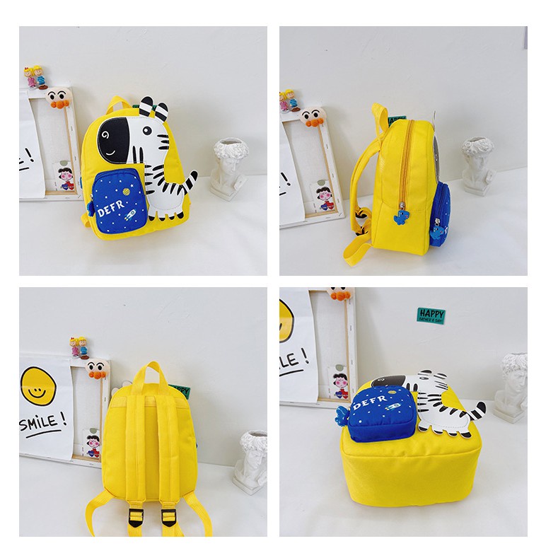 Balo bé đi mẫu giáo có in hình động vật đáng yêu