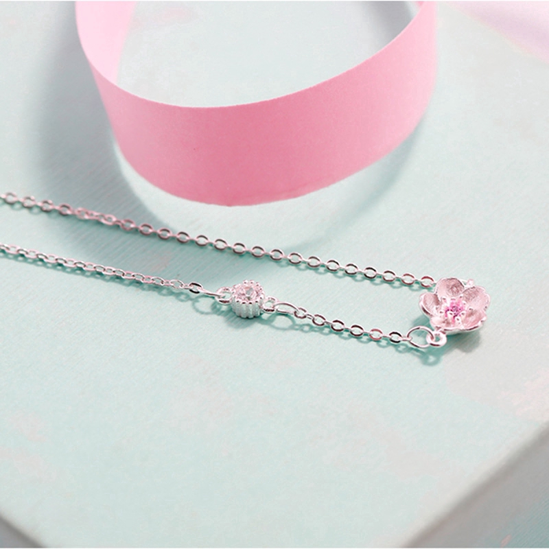 MANYUE Nữ Thời Trang Tinh Tế Bông Hoa Bạc Chuỗi Pha Lê Vòng đeo Tay Flower Silver Chain Crystal Bracelet Fashion Jewelry Gifts