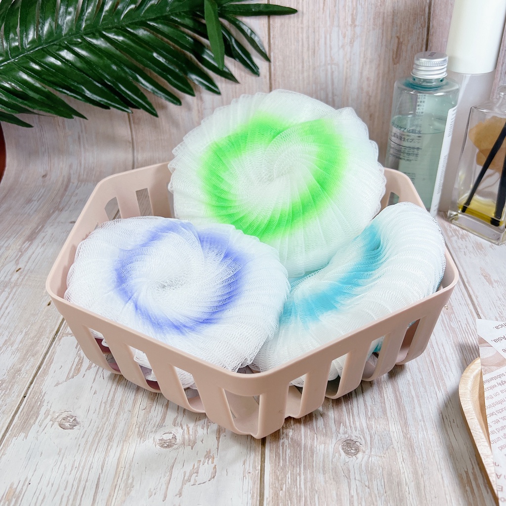 Bông Tắm Lưới Dẹp Mềm Mại Xinh Xắn Tiện Lợi