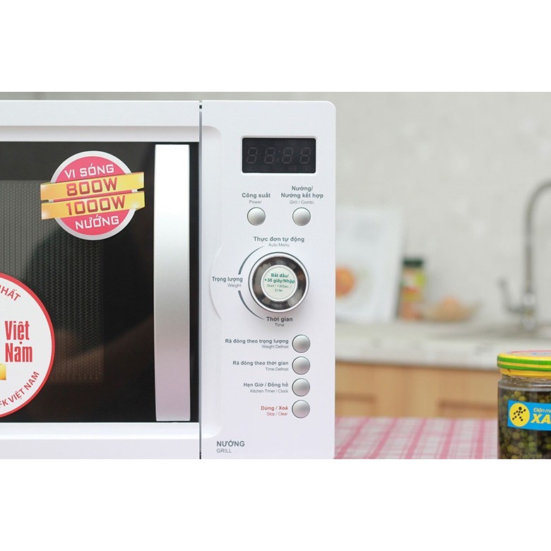 - LÒ VI SÓNG SHARP R-G371VN-W - 23 LÍT - CÓ NƯỚNG - CHÍNH HÃNG
