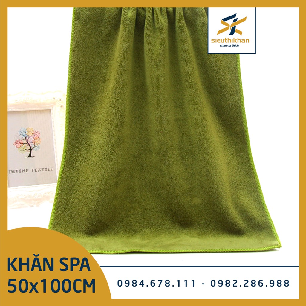 Khăn tắm, khăn đắp body cỡ trung 50x100cm cho spa, khăn mềm, hút nước và nhanh khô | SIÊU THỊ KHĂN