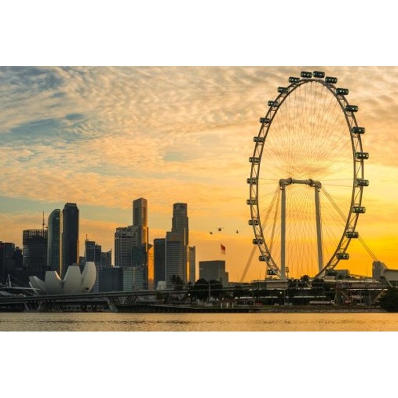 Quà lưu niệm pha lê SINGAPORE Chạm Khắc 3D - Quà Lưu Niệm Sang Trọng