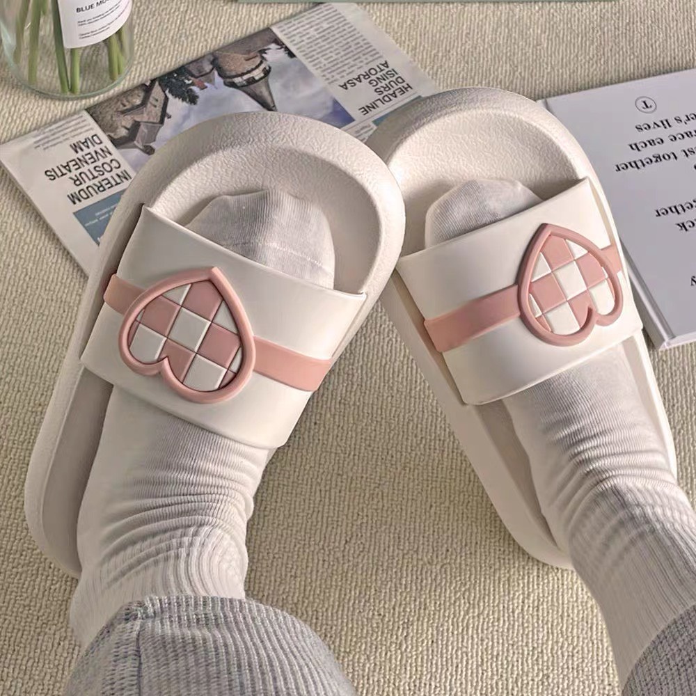 Dép bánh mì hình trái tim dễ thương 2023(hàng loại 1, sẵn kho, đi êm chân)